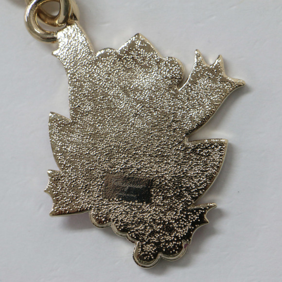 SALVATORE FERRAGAMO Necklace Pendant Jewelry Accessory Gold Pink Orange White Ch - Picture 4 of 6